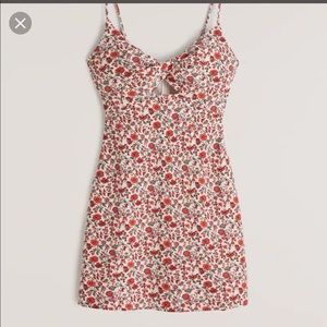 ABERCROMBIE Twist Front Cutout Mini Dress